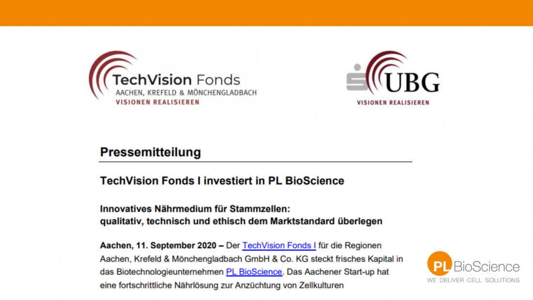 Tech Vision Fonds invests in PL BioScience