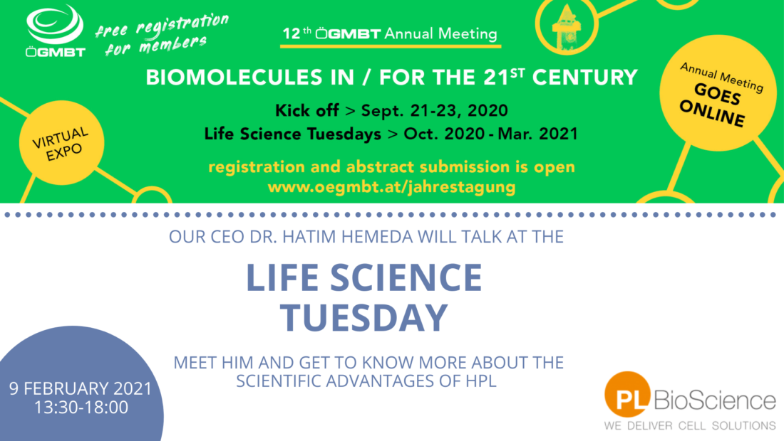 ÖGMBT Life Science Tuesday - HPL in regenerative medicine